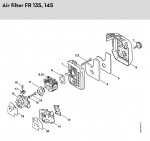 Stihl FR 145 SEA Backpack Brushcutters Spare Parts